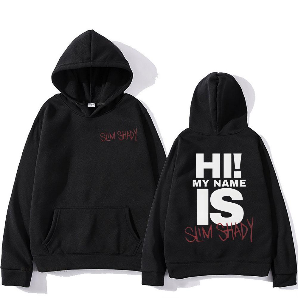 Толстовки Eminem Slim Shady Sudaderas Con Capucha с длинным рукавом для мужчин и женщин, флисовые свитера унисекс с капюшоном Sudaderas