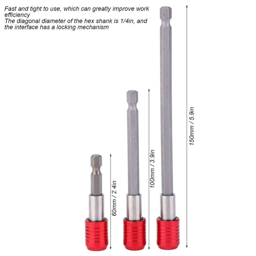 6 PCS 1/4 Inch Hex Shank Magnetic Screwdriver Bit Holder