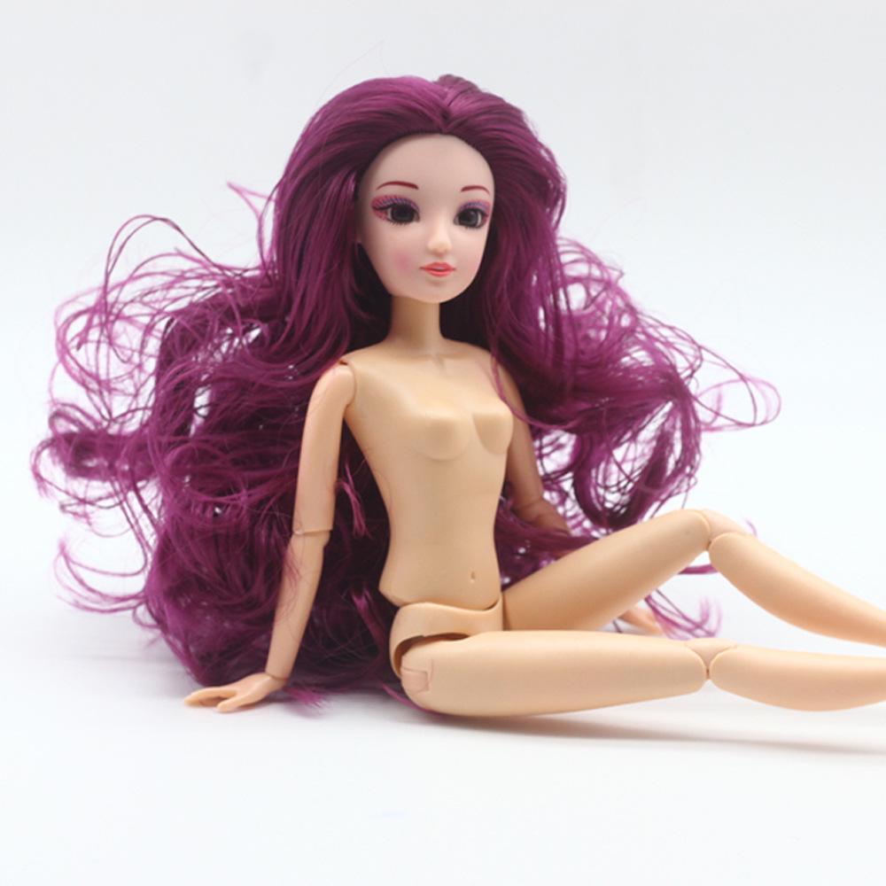 Кукла с подвижными суставами и длинными волосами для детей