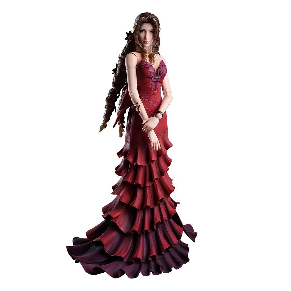 Final Fantasy VII Remake PLAY ARTS Kai Aerith Gainsbourg Dress ПВХ окрашенная подвижная фигурка Ver.