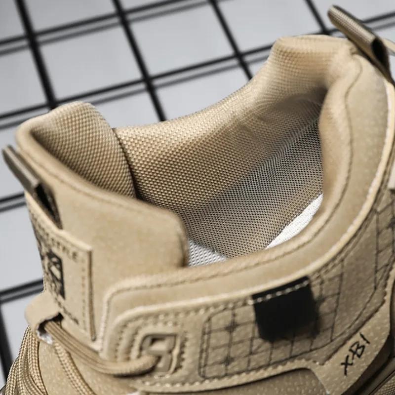 2024 Новые мужские дышащие кроссовки для бега на открытом воздухе, нескользящие, удобные, высокие, повседневные туфли, дизайнерская обувь на платформе, Zapatillas