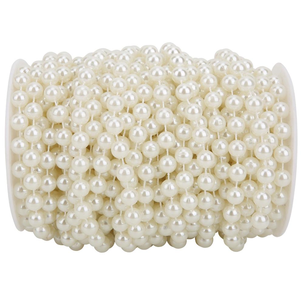 10mm Prl Bd String 20m ABS Faux Prl Bd Clothing Accessories for   Doors Decoration
