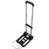 Folding Luggage Cart with 2 Wheels Small Hand Truck with Drawbar Light Duty Dolly for Moving