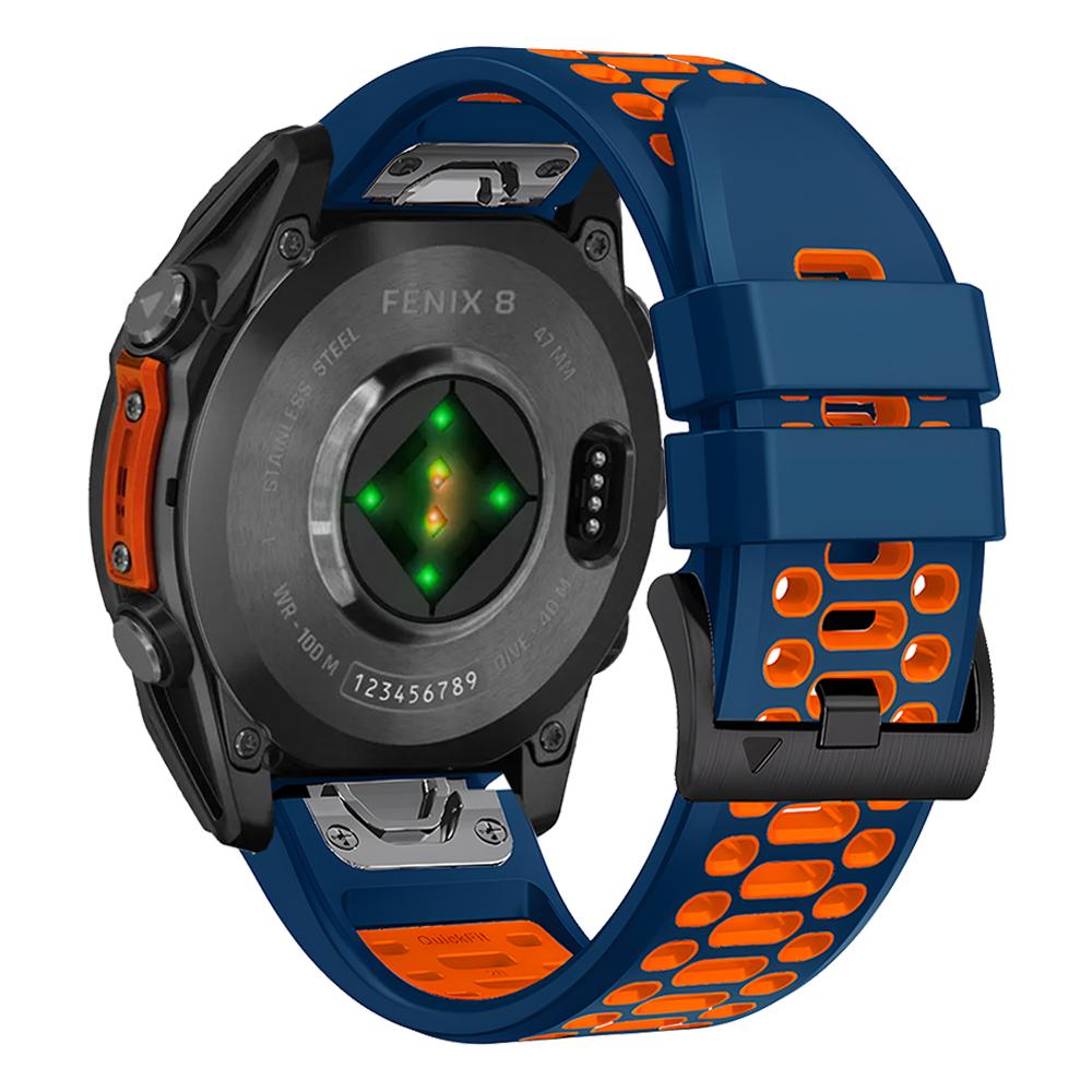 Breathable Sport Silicone Band For Garmin Fenix E 8 47mm 51mm 7 7X Bracelet For Garmin Enduro 3 QuickFit 26mm 22mm Watch Strap