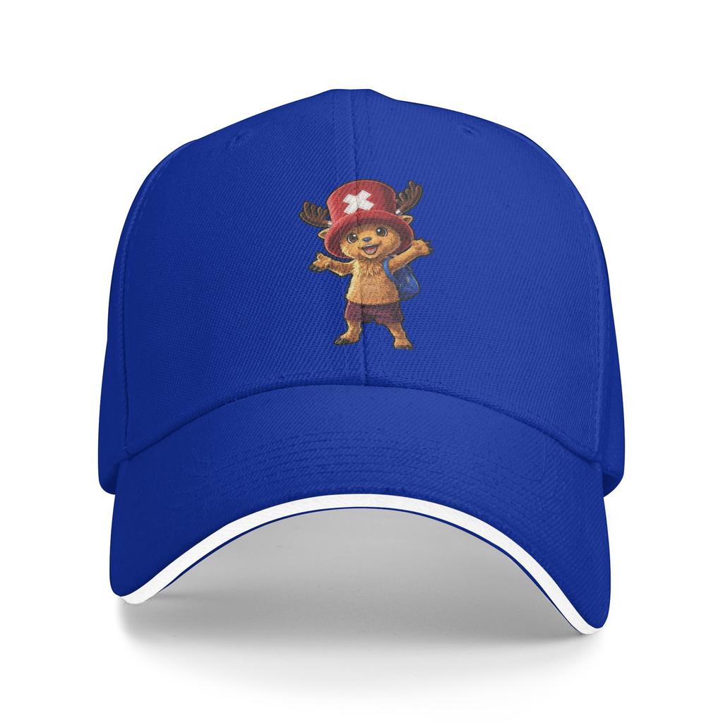 Tony Tony Chopper One Piece Grand Line Baseball Caps Hip Hop Sandwich Hats Men Women Breathable Headwear Workouts