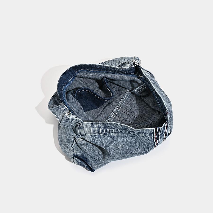 Ленивый Фэн-шуй Джинсовая сумка для стирки Женская студенческая Новая Художественная Холщовая Сумка через плечо Большая Вместимость Повседневная Модная Сумка