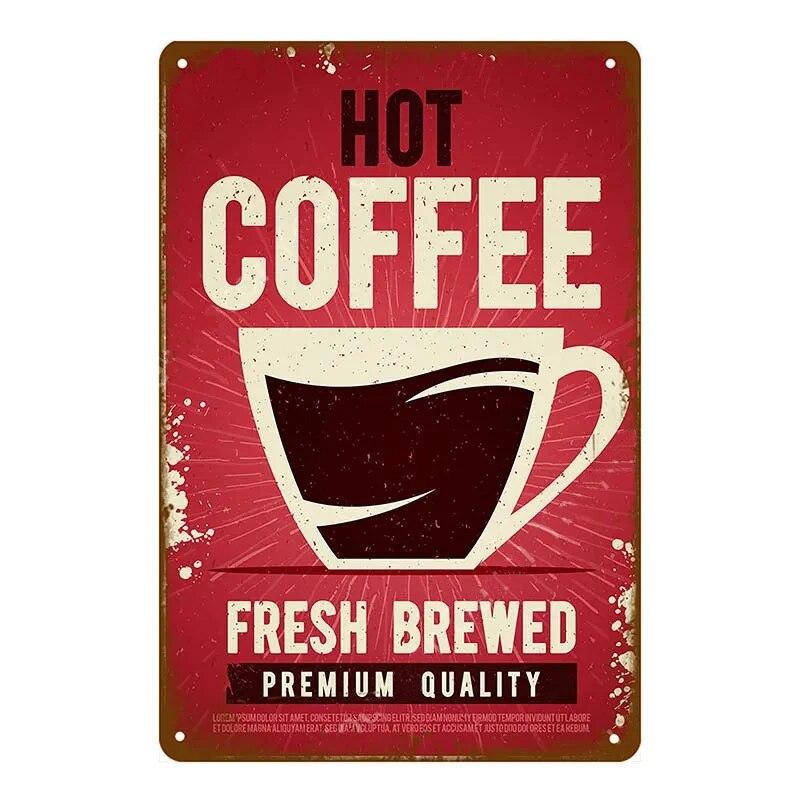 Парижское кафе, кофейня, жестяная вывеска, итальянский кофеин, винтажная металлическая доска, кухонный бар, Настенный декор, ретро постеры, железная живопись