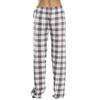 Женские домашние брюки с эластичной резинкой на талии, повседневные широкие брюки с клетчатым принтом, свободные брюки для отдыха