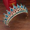 Wedding Crystal Bridal Tiara Crown Queen Bride Diadem Hair Ornaments Head Jewelry Accessories For Women Pageant Headpiece