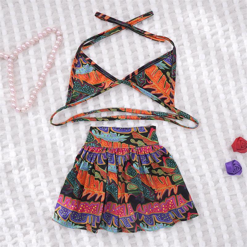 Пляжный купальник-бикини для домашних животных, комплект для маленьких собак с леопардовым принтом, летняя одежда для щенков, юбка, шнауцер, мопс, талисманы, купальники