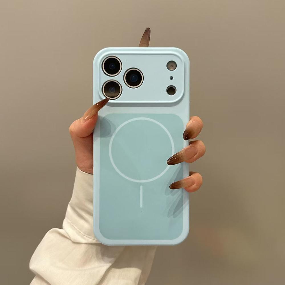 Оригинальный чехол из жидкого силикона чистого цвета для iPhone 17 Pro Max 17Pro 17 Air С крышкой для магнитной беспроводной зарядки Magsafe