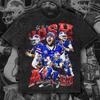 Josh Allen Retro Design Tee | Vintage Football PNG | Digital Download | Front Artwork | 300 DPI | with Halftone File | Ready to Print