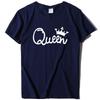 Женская повседневная футболка Queen из чистого хлопка с 3D-принтом и короткими рукавами