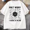 T Shirt For Unisex Funny Math Cat Printed T Shirts Top Harajuku Short Sleeve Tee Casual Unisexs Clothing Cat Design Male Tops Tees