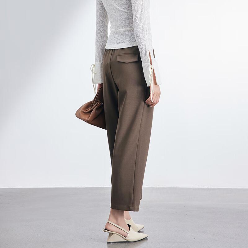 JOY SPEAKER Women's Straight-Leg High-Waist Casual Suit Pants