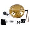 Tongue Drum 6 Inch 8 Note Clear Resonant Pleasant Sound Worry Free Steel Hand Drum Mini Percussion Instrument