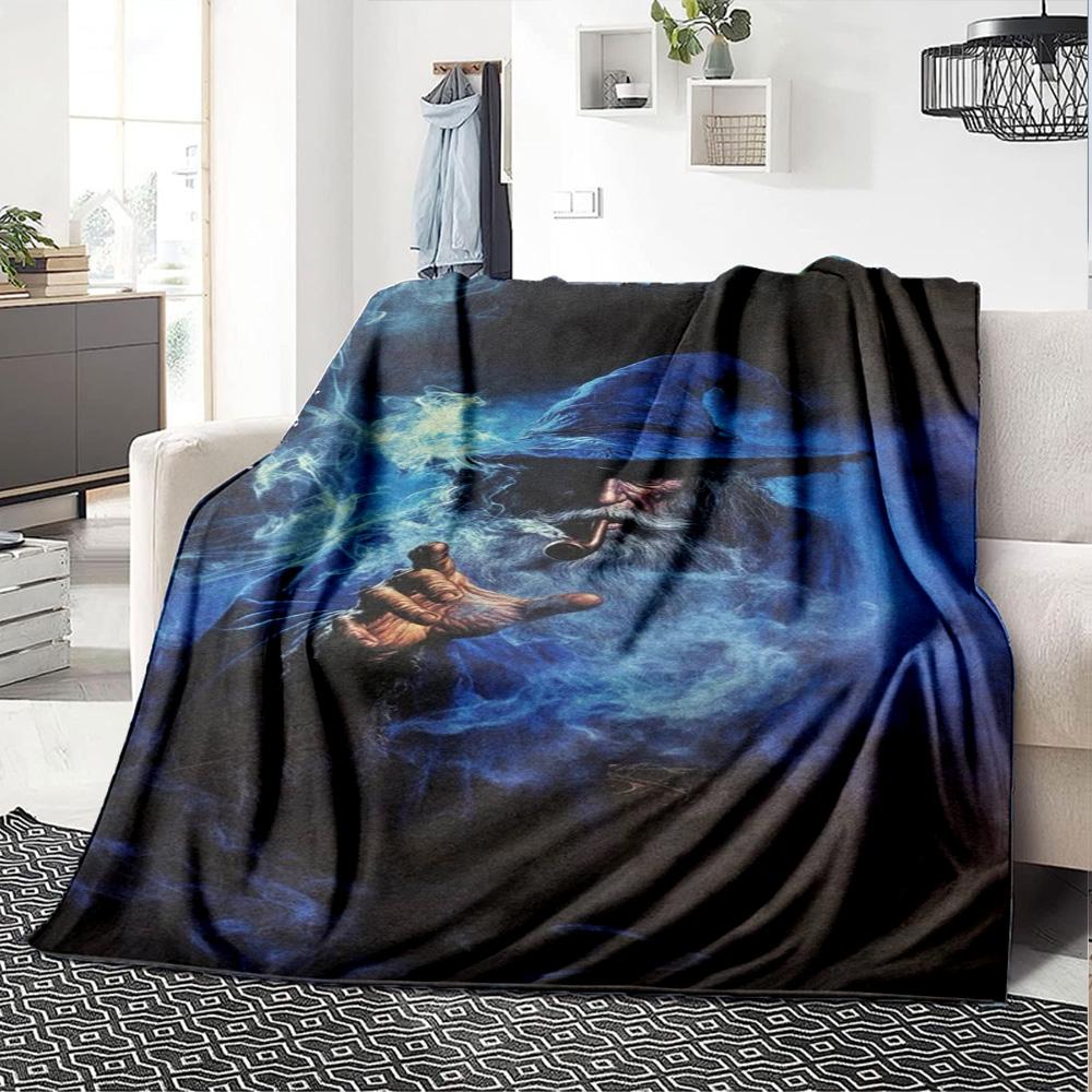 Lord Rings Blanket Comfortable Perfect for Office Chair Sofa Chair for All Occasions Playful Design Gift for Travel Home Birthdays