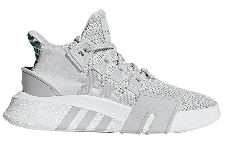 adidas Оригиналы Eqt Bask Adv J Амортизация Устойчивость к истиранию Баланс Средняя высота Детская повседневная обувь Серый Зеленый Подростки CQ2362