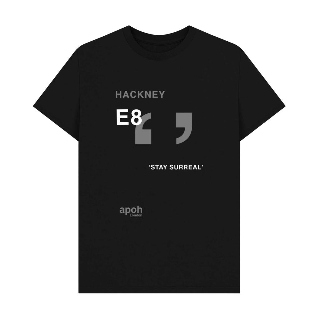 Apoh Unisex Adult Surreal Hackney Slogan T-Shirt