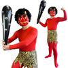 GOKEI Setsubun Oni Realistic Oni for Includes Oni Tiger Waist Red Blue Bean Fairy Tale Oni Setsubun Oni Setsubun Oni Red Oni Set A Mask Costume,