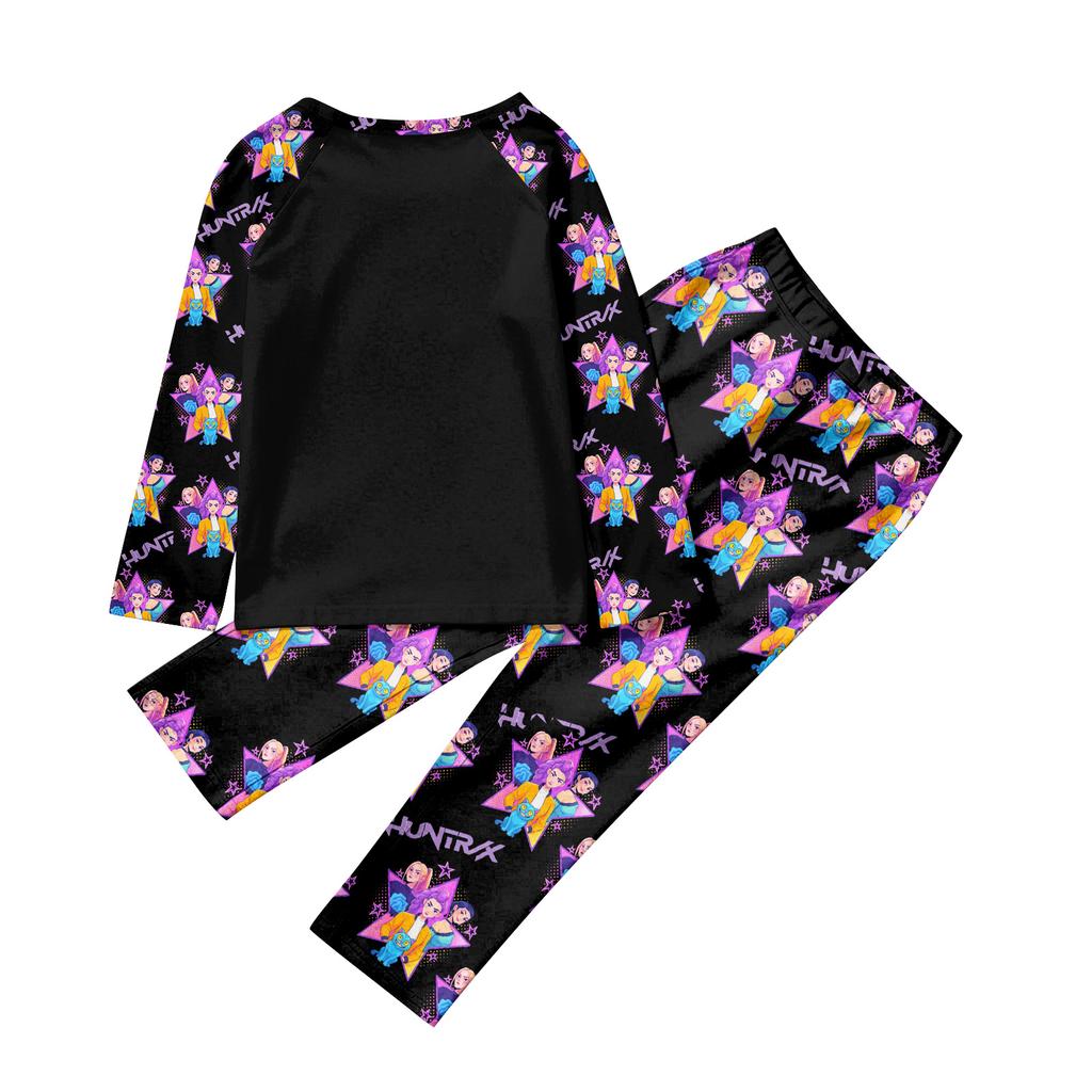 Мультяшный принт с буквами, семейный комплект с длинным рукавом, костюм родитель-ребенок, домашний костюм, осень