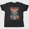 Официальная футболка Van Halen 1980 Invasion World Tour Черная Винтажная Классический Рок Унисекс Футболка