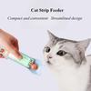 1pc New Cat Strip Feeder Cat Strip Scoop Squeezer No Dirty Hands Pet Meat Puree Snacks Cat Food Feeding Scoop Pet Supplies