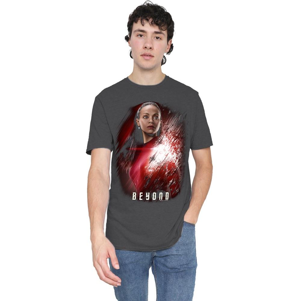 Star Trek Beyond Uhura Poster T-Shirt S-3XL Charcoal