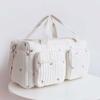 Large Capacity Diaper Organizer Quilted Cotton Travel Handbag Mommy Bag  Newborn CareInfant Nursery