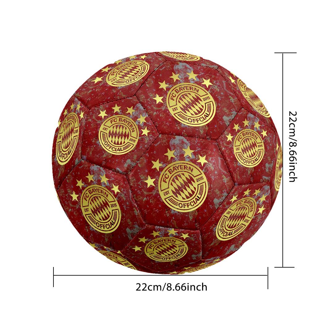 Fc Bayern München Size 5 Soccer Football Machine Sewn Indoor/Outdoor Training and Matches perfect gift for sports enthusiasts