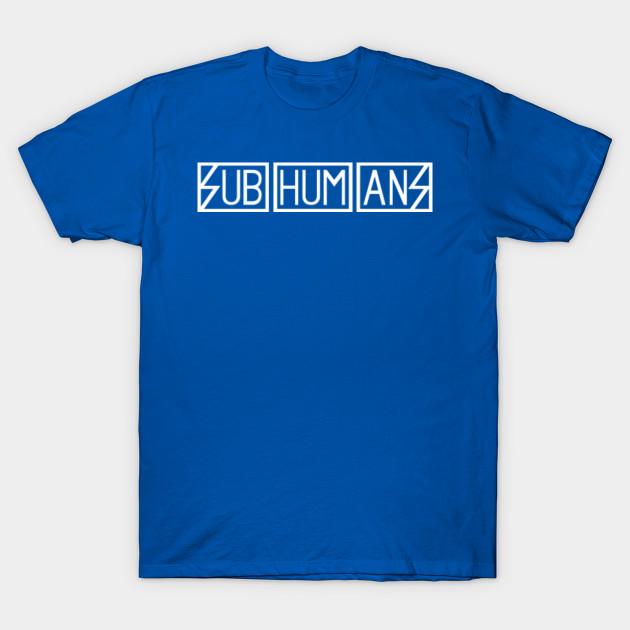 Модная унисекс футболка с принтом Subhumans, больших размеров S-5XL, 100% хлопок, топы, футболки с круглым вырезом и коротким рукавом