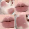 Nude Lip Glaze Soft Matte Silky Liquid Lipstick Mousse Velvet Autumn/Winter Girl Lip Mud Dark Red Brown Lip Tint Makeup Cosmetic