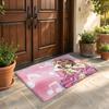 Floor Mat Soft Flannel Rug Non Slip Absorbent Mat for Bathroom Bedroom Home Decor C Cardcaptor S Sakura Cartoon