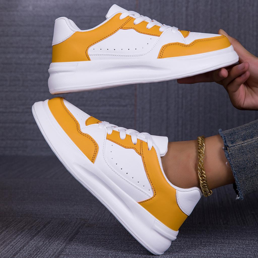 Trendy Couple Fashion Board Shoes Soft Sole Comfortable Casual Sports Single Shoes Lace Up Light Outdoor Flats