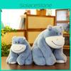 Hippo Cute Cartoon Plush Toy Adorable Zoo Souvenir Children Festival Gift Doll