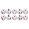 10pcs 6 Sided Dice Interesting Safe Waterproof Durable Portable Standard Dice for Entertainment