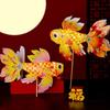 Ancient Style Handheld Fish Lantern Luminous Goldfish Light  Festival Decoration