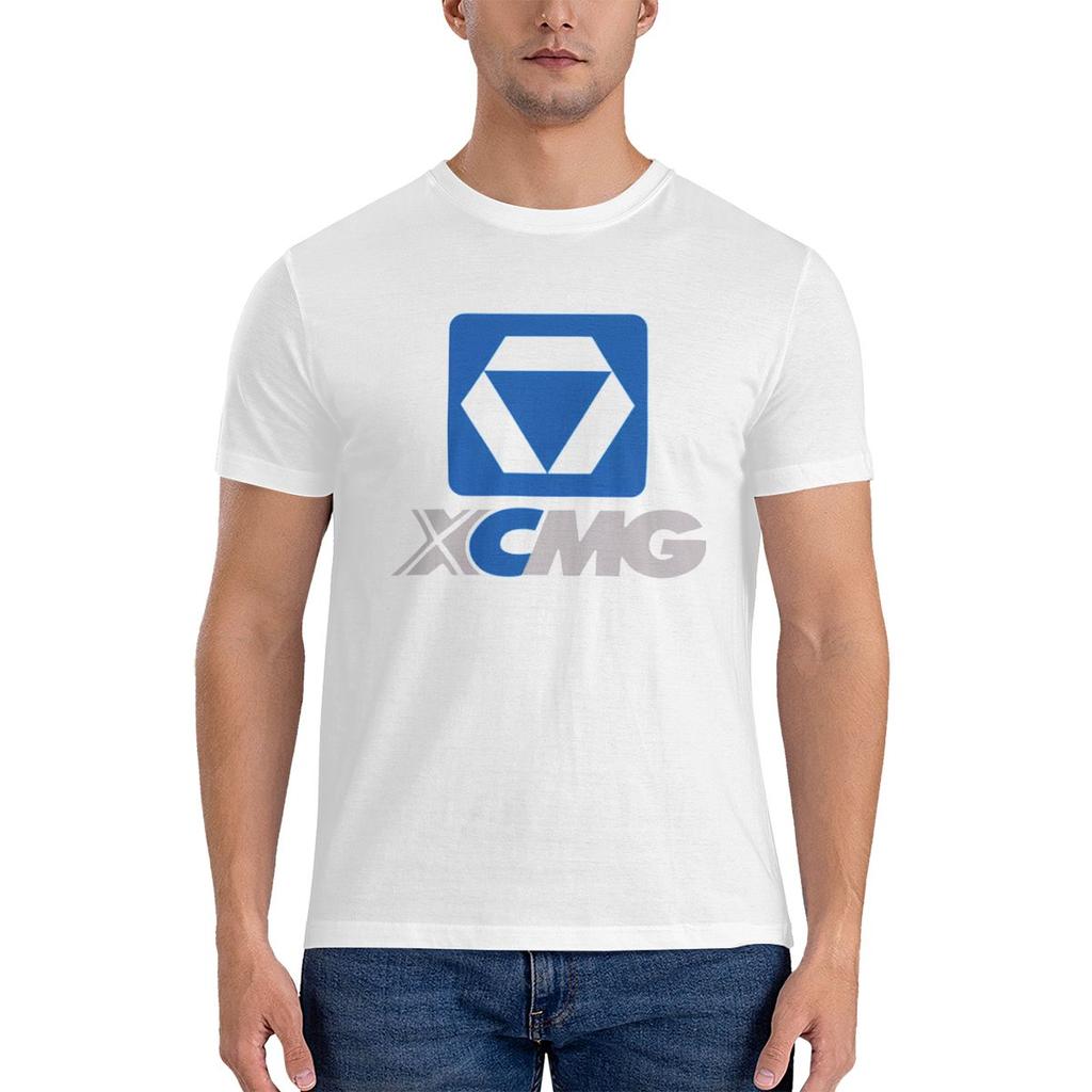Модная удлиненная футболка Xcmg, свежая и повседневная, с полной текстурой, базовая футболка