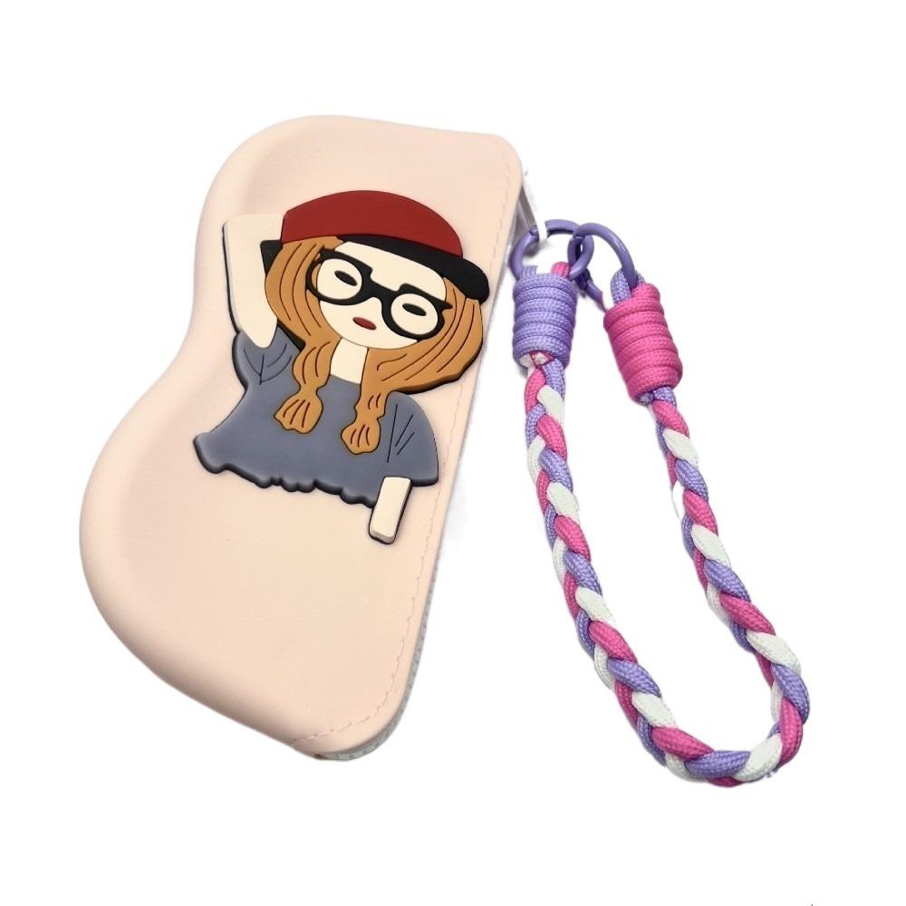 Waterproof Silicone Glasses Bag Dustproof Small Items Bag Simple Silicone Eyeglasses Case Female
