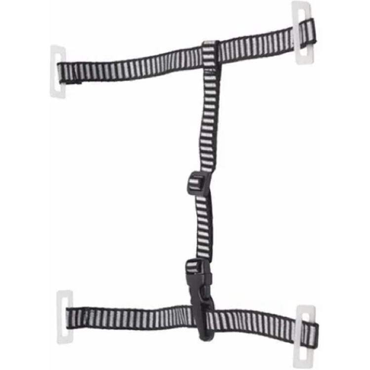 Chinstrap for Hard Hat Series, Hard Hat Chin Strap Y Shape 28cm Expandable Black White Color Blocking Universal with 4 Fixed Points