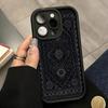 Потрясающий черный чехол для телефона из ТПУ с этническим узором для iPhone 17 Pro Max, чехлы iPhone Air 17E 16 15 14 13 12 11 XS X XR 7 8 Plus, чехол