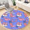 1pc Cowboy Halloween Office Round Area Rug, Under Office Chairs Bedroom Living Room Home Decor, Room Deco