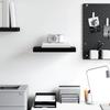vidaXL Schwebendes Wandregal Schwarz 40x23,5x3,8 cm MDF