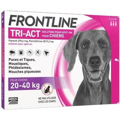 Frontline Tri-Act для собак - Средство от блох и клещей для собак L - 20-40 кг - 3 пипетки
