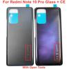 Стекло CE для Xiaomi Redmi Note 10 Pro / Max Крышка аккумулятора Жесткая задняя крышка Дверца Задняя панель корпуса + Клейкая лента Клей