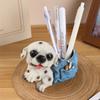 Подставка для ручек Yousheng Dog, органайзер для ручек из смолы в виде щенка, собака со школьным рюкзаком, украшение в виде чашки для карандашей, подарок для любителей собак, украшение для домашнего офиса