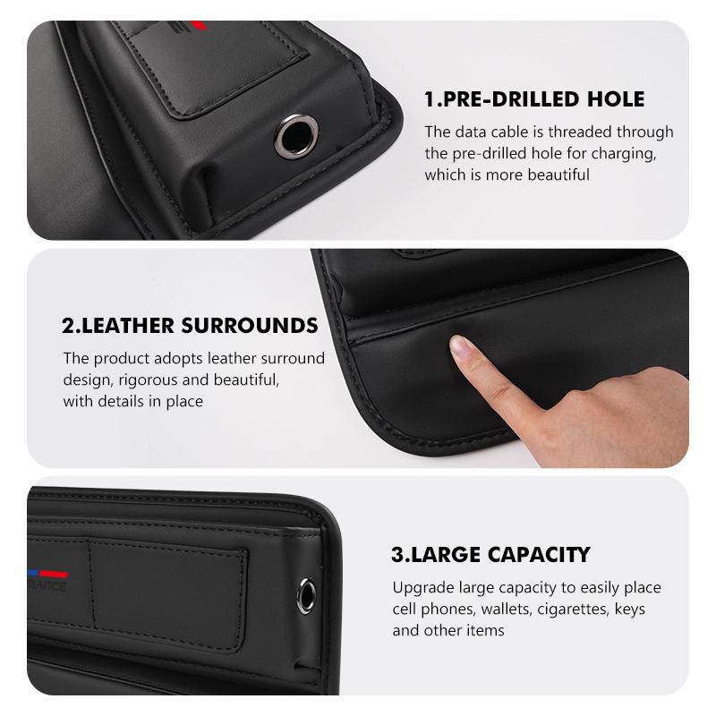 For BMW Car Seat Gap Multifunction Storage Box Seat Gap Cup Holder X1 X3 X4 X5 X7 G20 G38 F20 F39 F48 E46 E60 E36 E39 MM1