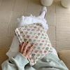 Vintage Flower Women's Cosmetic Bag Love Heart Ladies Portable Clutch Purse Handbags Female Daily Lipstick Makeup Storage Bags
