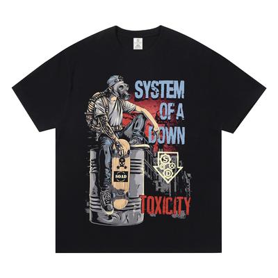 Футболка с изображением певца группы System of a Down для мужчин и женщин, хип-хоп-рэпера, модная футболка с коротким рукавом, летняя футболка свободного покроя для улицы