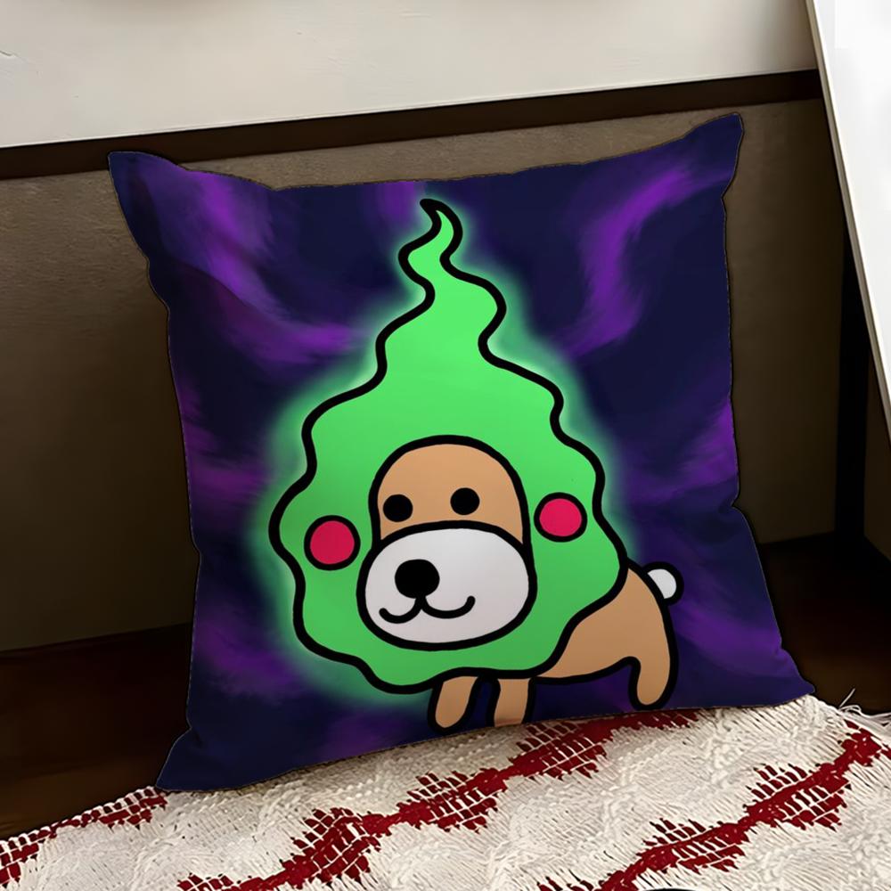 Japan AAfro KKen Cute Cushion Cover Reversible Soft Durable Pillow Cover Home Car MultiScene Use for Daily Comfort